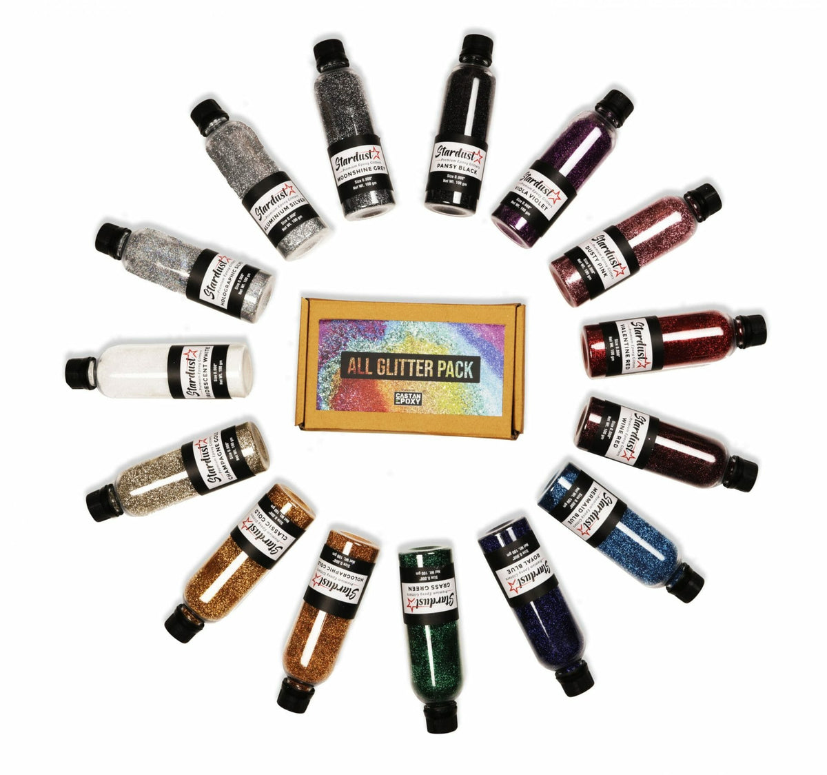 All Stardust Glitters Pack Fine and Chunky (29 Shades)