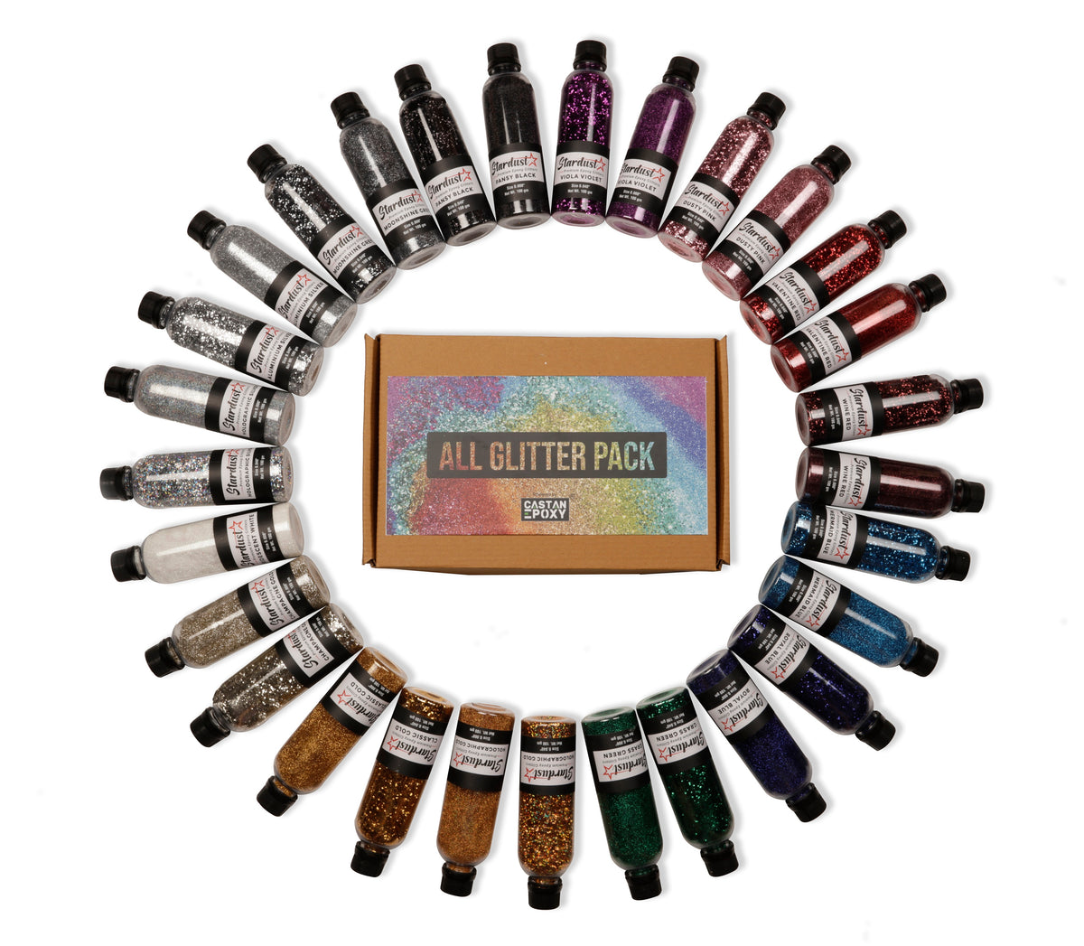 All Stardust Glitters Pack Fine and Chunky (29 Shades)